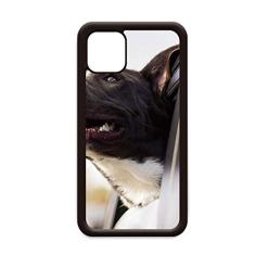 Capa fotográfica de animal de cachorro preto para iPhone 12 Pro Max para Apple Mini Mobile Case Shell