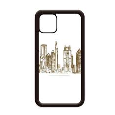 Capa Shanghai China Landmark Sketch para iPhone 11 Pro Max para Apple Mobile Case Shell