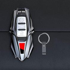 TPHJRM Capa de chave de carro em liga de zinco, adequada para Audi A1 A3 A4 A4L A5 A6 A6L A7 A8 Q2L Q3 Q7 Q5 Q5L Q8 S4 S8 S3 S5 S6 R8 TT TTS