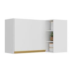 Armário De Cozinha Aéreo De Canto Veneza Gw Mp3742 Branco