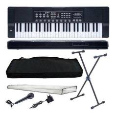 Kit Teclado Musical Queens N19-0563 Iniciantes 54 Teclas Led