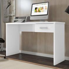 Mesa Para Computador Com Gaveta Jacote Branco