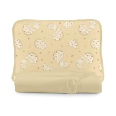 Jogo de Lençol Berço Malha Com Elástico 2 peças Algodão Teka (Amarelo)