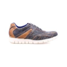 Bed|Stu Wardell Tênis masculino de cano baixo com cadarço, Preto Lux Tan rústico, 42