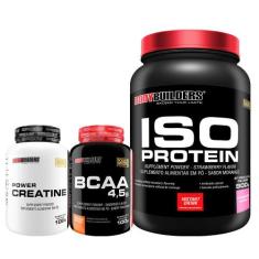 Kit Iso Protein 900g + BCAA 100g Tangerina + Power Creatina 100g - Bod