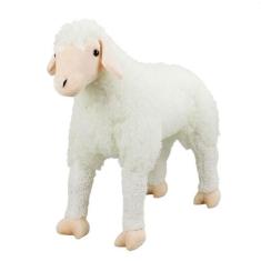 Ovelha Branca Realista 70cm - Pelúcia - Foffy