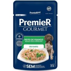 Ração Úmida Premier Gourmet para Cães Filhotes Sabor Peito de Frango, 