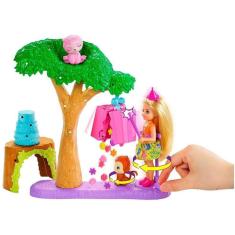 Boneca Barbie Dreamhouse Adventures Chelsea & Animais da Selva com Acessórios Mattel