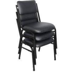 Kit com 3 Cadeiras para Auditórios Linha Hotel Smart Marrom