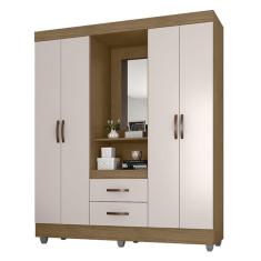 Guarda Roupa Casal Capela Lite Nature Off White – Móveis Leão