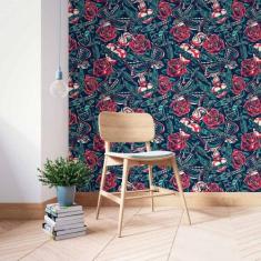 Papel De Parede Adesivo Tatuagem Old N014200 Rolo 0,58x3M - Adesivo BR