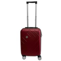 Mala Viagem Grande Abs com Rodinhas Giro 360 de Bordo Vinho - Grupo Fe
