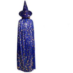 kit 2 Pçs / Conjunto Capa E Chapéu Infantil De Bruxa Para Fantasia De 