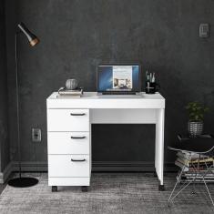 Escrivaninha Mesa Escritório 90cm 3 Gavetas Osaka - Politorno