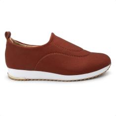 Tênis Usaflex Feminino Slip-On Elastano UD21001-Feminino