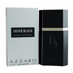 PERFUME AZZARO SILVER BLACK - EAU DE TOILETTE - MASCULINO - 100 ML 