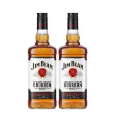Whisky Jim Beam Kentuck Straight Bourbon 1L - 2 Unidades