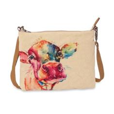 COTT N CURLS Vaca - Carteiras de pulso para mulheres, bolsas transversais, bolsa transversal, sacola, bolsa de livros, bolsa para celular, Off-white