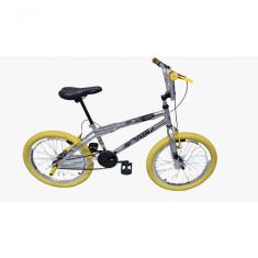 Bicicleta Aro 20 Dnz Cromada Pneu Amarelo