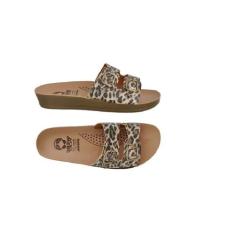 Sandália Feminina Ortopédica com Fivela Casual Webe Flex, 37, Bege, Ma