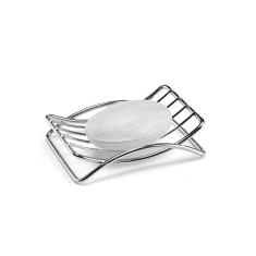 Saboneteira Cromada Arthi, Durável e Resistente, Fácil Limpeza, Design Elegante, Resistente à Corrosão,, Prática Instalação, Sofisticação para o Banheiro