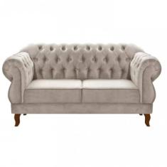 Sofá Namoradeira Duquesa 2 Lugares Chesterfield Imperial Bella Decor, 