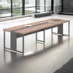 Mesa De Reunião Para Escritório Tokyo Noce Preto