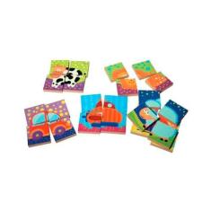 Brinquedos Educativos - Quebra Cabeça Blocos 24 Peças - Sonho de Crian