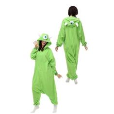 Mike Monstros Pijama Macacão Fantasia Kigurumi Adulto - Mundo Das Fant