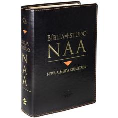 Livro - Bíblia Sagrada NAA de Estudo, Letra Regular, com mapa, Tamanho