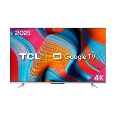 Smart TV LED TCL Google TV 65 P725 UHD 4K, 3 HDMI, 2 USB, Bluetooth, Wifi, Alexa e Google Assistente, IA, Preto - 65P725