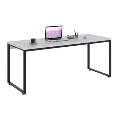 Mesa de Escritório Nikki Branca e Preta