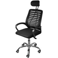 Cadeira de Escritório Giratória OR Design Presidente Blend com Regulagem de Altura e Apoio para os Braços