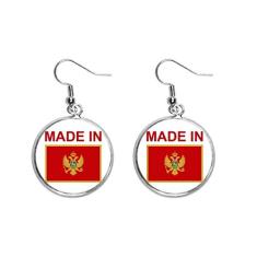 Brincos de prata feitos em Montenegro Country Love Ear pendentes joia feminina