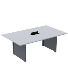 Mesa de Reunião 2000x1400 Mrcpb2014pp Cinza/Grafito