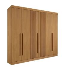 Guarda Roupa Casal Ripado 6 Portas 6 Gavetas Da Vinci Cinamomo 100% MDF - D` Doro