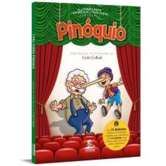 Livro - Pinóquio - Livro-Teatro com Dedoches e Cenários