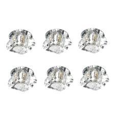 Kit 6 Un. Spot Cristal Embutir G9 Gesso Sanca Lavabo Ac661 - Acende A 