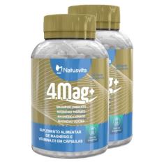 Magnésio Glicina, Dimalato, Citrato e Taurato - NatusVita, 2 und. 240 