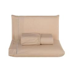 Jogo de Lençol Liso QUEEN Ponta Palito 3 Peças 100% Algodão - Enxovais