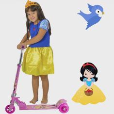 Patinete Infantil Lindo Fantasia da Branca de Neve