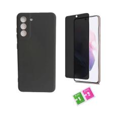 Capinha Para Galaxy S21 Fe Aveludada + Película Privacidade