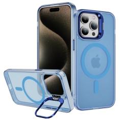 Hitaoyou Capa para iPhone 15 Pro Max compatível com Magsafe, suporte de câmera transparente transparente para iPhone 15 Pro Max, capa protetora resistente à prova de choque para iPhone 15 Pro Max,