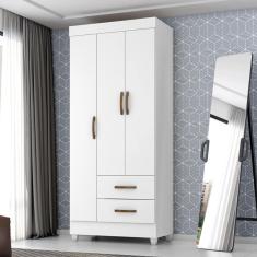 Guarda Roupa 3 Portas Alambari Branco