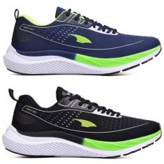 Kit 2 Par Tênis Esportivo Masculino Cadarço Academia Fitness - Origina