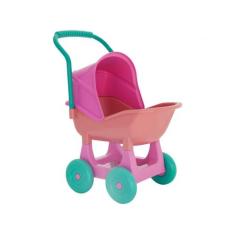 Carrinho de Boneca Ninos Baby Rosa e Verde - Cotiplás