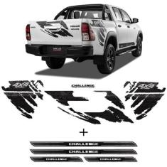 Kit Faixas Adesivos Hilux Challenge 2018 + Soleira Protetora - SPORTIN