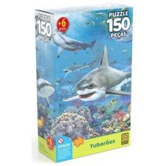 Quebra Cabeça Tubarões - 150 Peças - Grow
