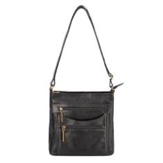 Bolsa tiracolo de couro feminina Thais-Feminino