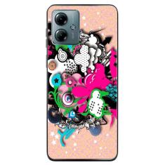 Capa Adesivo Skin104 Verso Para Motorola Moto G14